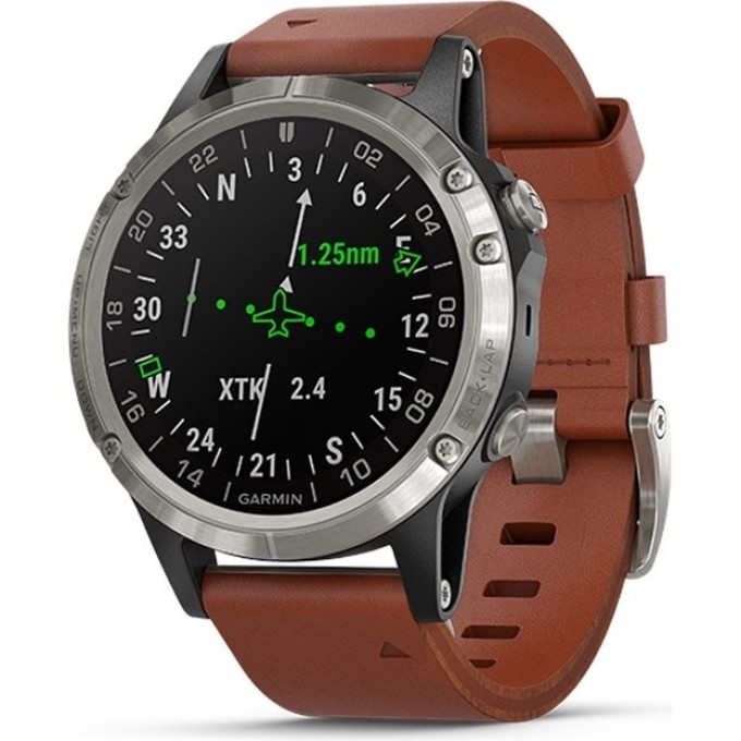 Часы GARMIN D2 Delta для пилотов, кожаный ремешок 010-01988-31 Часы GARMIN D2 Delta для пилотов, кожаный ремешок 010-01988-31