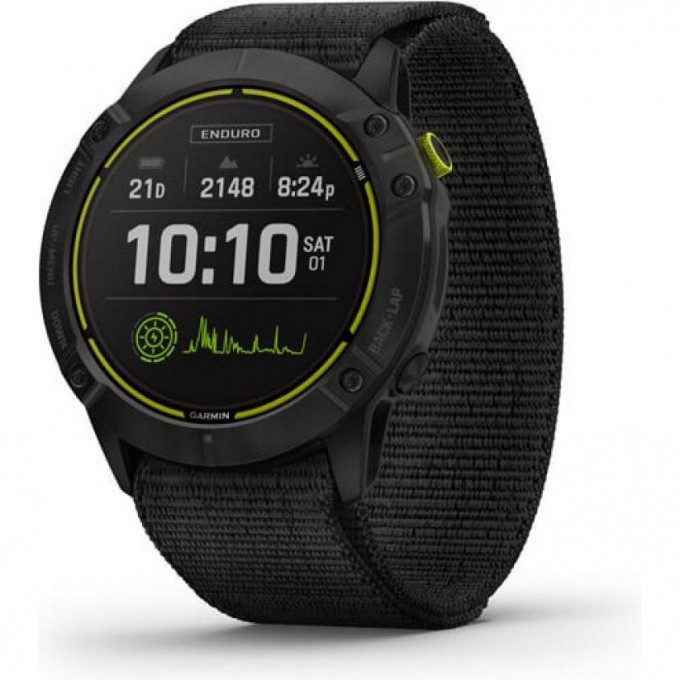 Часы GARMIN ENDURO, CARBON GRAY DLC TITANIUM WITH BLACK ULTRAFIT NYLON STRAP 010-02408-01 Часы GARMIN ENDURO, CARBON GRAY DLC TITANIUM WITH BLACK ULTRAFIT NYLON STRAP 010-02408-01