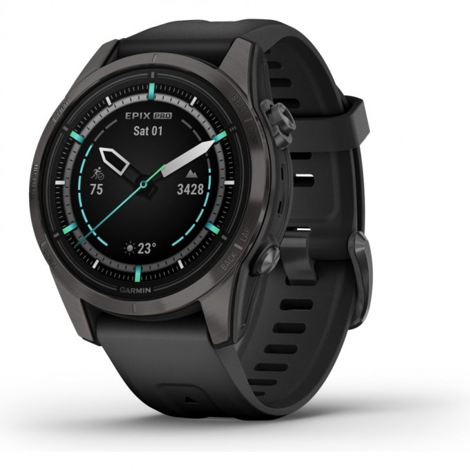 Часы GARMIN EPIX PRO (GEN 2) – SAPPHIRE EDITION CARBON GRAY DLC TITANIUM WITH BLACK BAND 42 мм 010-02802-15 Часы GARMIN EPIX PRO (GEN 2) – SAPPHIRE EDITION CARBON GRAY DLC TITANIUM WITH BLACK BAND 42 мм 010-02802-15