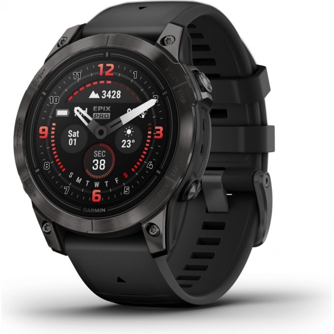 Часы GARMIN EPIX PRO (GEN 2) – SAPPHIRE EDITION CARBON GRAY DLC TITANIUM WITH BLACK BAND 47 мм 010-02803-11 Часы GARMIN EPIX PRO (GEN 2) – SAPPHIRE EDITION CARBON GRAY DLC TITANIUM WITH BLACK BAND 47 мм 010-02803-11