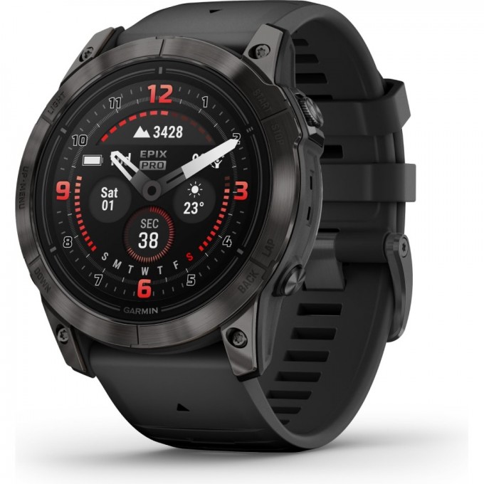 Часы GARMIN EPIX PRO (GEN 2) – SAPPHIRE EDITION CARBON GRAY DLC TITANIUM WITH BLACK BAND 51 мм 010-02804-01 Часы GARMIN EPIX PRO (GEN 2) – SAPPHIRE EDITION CARBON GRAY DLC TITANIUM WITH BLACK BAND 51 мм 010-02804-01