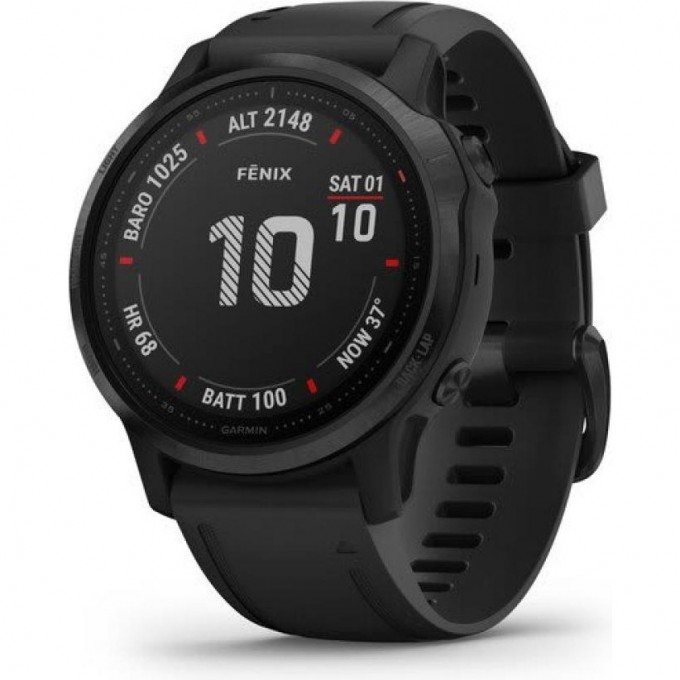 Часы GARMIN FENIX 6S PRO BLACK WITH BLACK BAND 010-02159-14 Часы GARMIN FENIX 6S PRO BLACK WITH BLACK BAND 010-02159-14