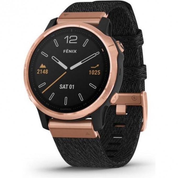 Часы GARMIN FENIX 6S SAPPHIRE BLACK ROSE GOLD WITH NYLON BAND 10293 Часы GARMIN FENIX 6S SAPPHIRE BLACK ROSE GOLD WITH NYLON BAND 10293