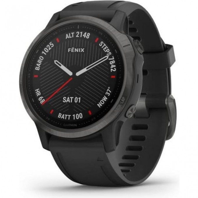 Часы GARMIN FENIX 6S SAPPHIRE CARBON GRAY DLC WITH BLACK BAND 010-02159-25 Часы GARMIN FENIX 6S SAPPHIRE CARBON GRAY DLC WITH BLACK BAND 010-02159-25
