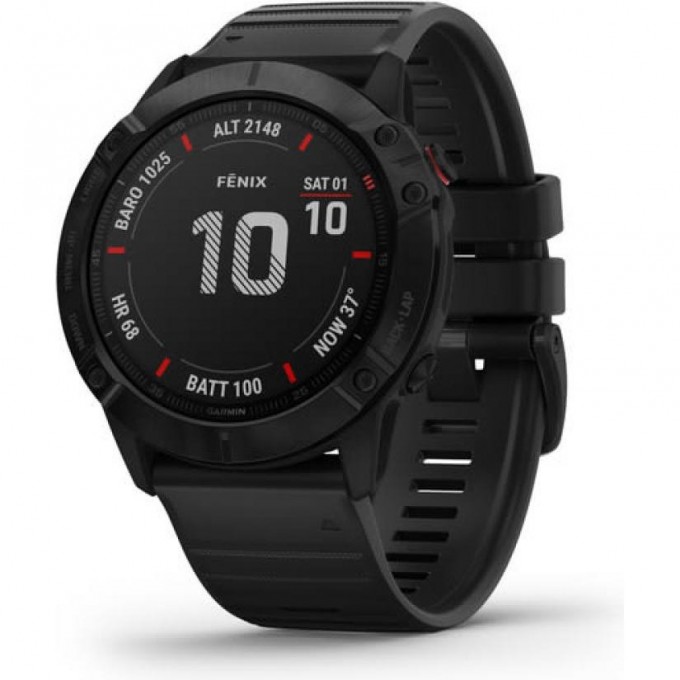 Часы GARMIN FENIX 6X PRO BLACK WITH BLACK BAND 010-02157-01 Часы GARMIN FENIX 6X PRO BLACK WITH BLACK BAND 010-02157-01
