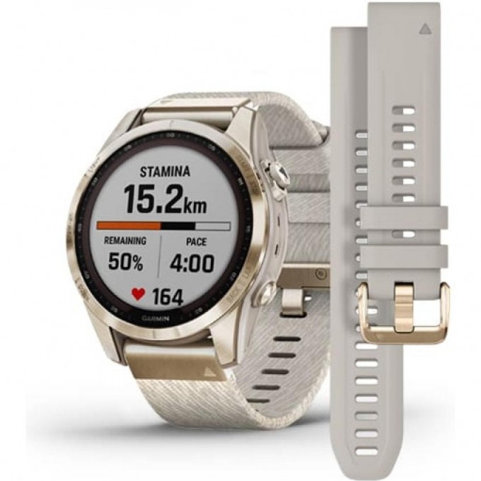 Часы GARMIN FENIX 7S – SAPPHIRE SOLAR EDITION CREAM GOLD TITANIUM WITH CREAM HEATHERED NYLON BAND 11358 Часы GARMIN FENIX 7S – SAPPHIRE SOLAR EDITION CREAM GOLD TITANIUM WITH CREAM HEATHERED NYLON BAND 11358