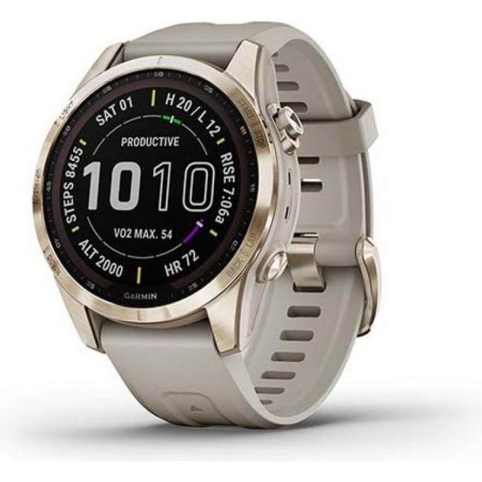 Часы GARMIN FENIX 7S SAPPHIRE SOLAR CREAM GOLD TITANIUM WITH LIGHT SAND BAND 11154 Часы GARMIN FENIX 7S SAPPHIRE SOLAR CREAM GOLD TITANIUM WITH LIGHT SAND BAND 11154