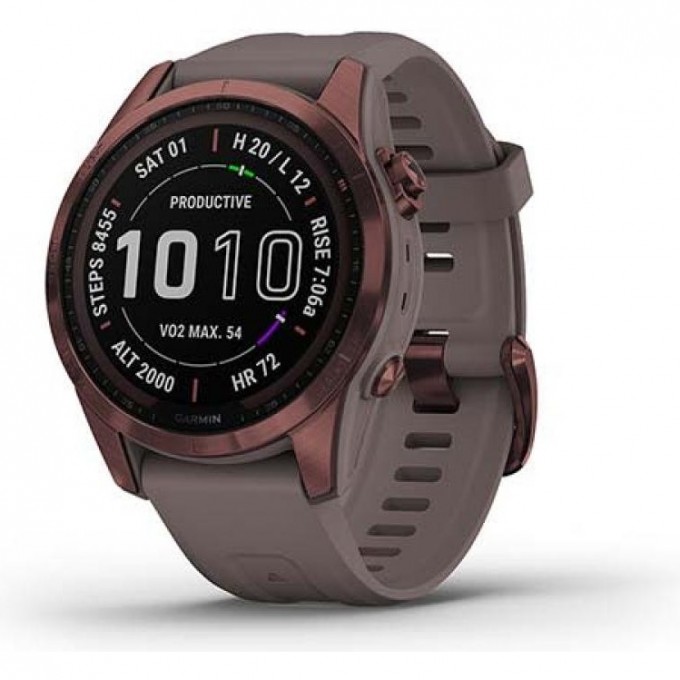 Часы GARMIN FENIX 7S SAPPHIRE SOLAR DARK BRONZE TITANIUM WITH SHALE GRAY BAND 11149 Часы GARMIN FENIX 7S SAPPHIRE SOLAR DARK BRONZE TITANIUM WITH SHALE GRAY BAND 11149