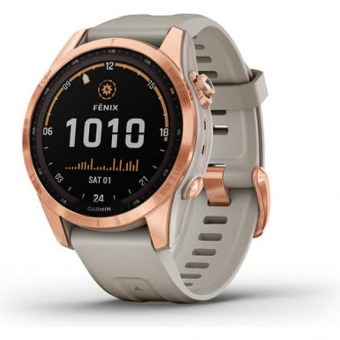 Часы GARMIN FENIX 7S SOLAR ROSE GOLD WITH LIGHT SAND BAND 11157 Часы GARMIN FENIX 7S SOLAR ROSE GOLD WITH LIGHT SAND BAND 11157