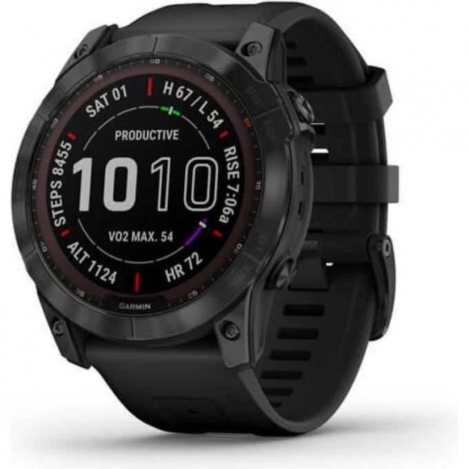 Часы GARMIN FENIX 7X SAPPHIRE SOLAR BLACK DLC TITANIUM WITH BLACK BAND 11155 Часы GARMIN FENIX 7X SAPPHIRE SOLAR BLACK DLC TITANIUM WITH BLACK BAND 11155