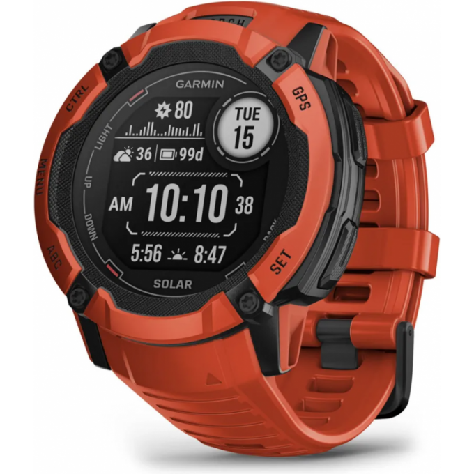Часы GARMIN INSTINCT 2X SOLAR FLAME RED 11383 Часы GARMIN INSTINCT 2X SOLAR FLAME RED 11383