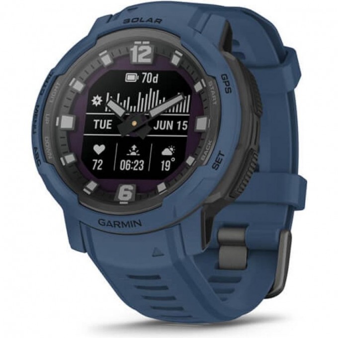 Часы GARMIN INSTINCT CROSSOVER SOLAR TIDAL BLUE 11347 Часы GARMIN INSTINCT CROSSOVER SOLAR TIDAL BLUE 11347