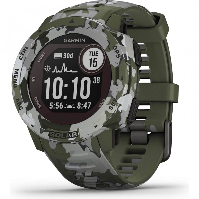 Часы GARMIN INSTINCT SOLAR CAMO LICHEN 010-02293-06 Часы GARMIN INSTINCT SOLAR CAMO LICHEN 010-02293-06