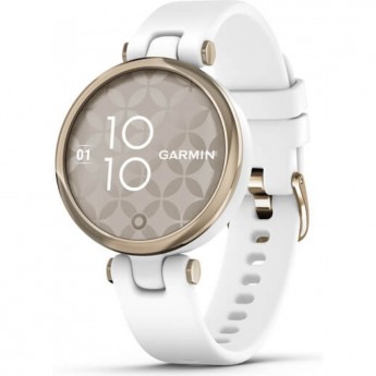 Часы GARMIN LILY -SPORT EDITION, CREAM GOLD BEZEL WITH WHITE CASE AND SILICONE BAND