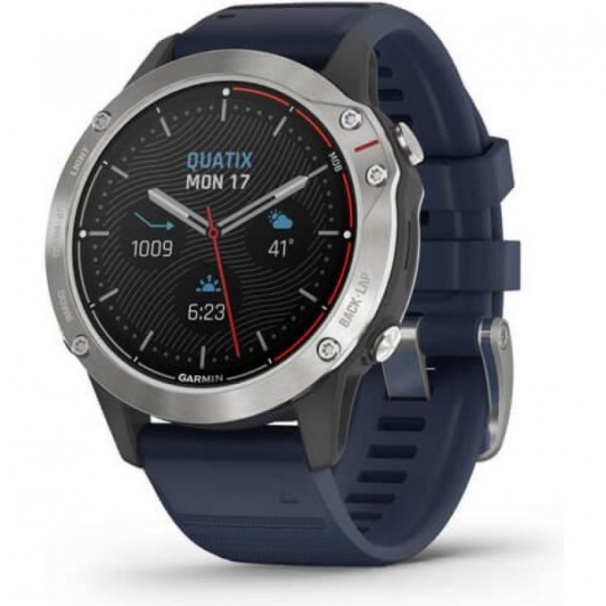 Часы GARMIN QUATIX 6, CAPTAIN BLUE SILICONE BAND 010-02158-91 Часы GARMIN QUATIX 6, CAPTAIN BLUE SILICONE BAND 010-02158-91