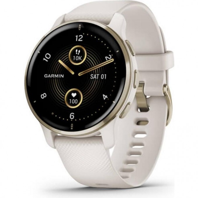 Часы GARMIN VENU 2 PLUS CREAM GOLD STAINLESS STEEL BEZEL WITH IVORY CASE AND SILICONE BAND 11136 Часы GARMIN VENU 2 PLUS CREAM GOLD STAINLESS STEEL BEZEL WITH IVORY CASE AND SILICONE BAND 11136