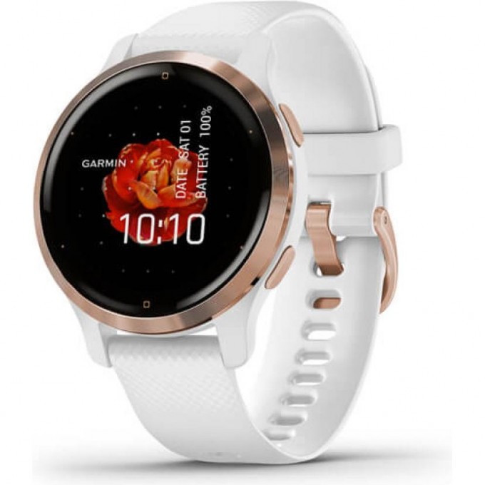 Часы GARMIN VENU 2S ROSE GOLD STAINLESS STEEL BEZEL WITH WHITE CASE AND SILICONE BAND 010-02429-13 Часы GARMIN VENU 2S ROSE GOLD STAINLESS STEEL BEZEL WITH WHITE CASE AND SILICONE BAND 010-02429-13