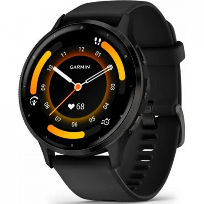 Часы GARMIN VENU 3 SLATE STAINLESS STEEL BEZEL WITH BLACK CASE AND SILICONE BAND 010-02784-01 Часы GARMIN VENU 3 SLATE STAINLESS STEEL BEZEL WITH BLACK CASE AND SILICONE BAND 010-02784-01
