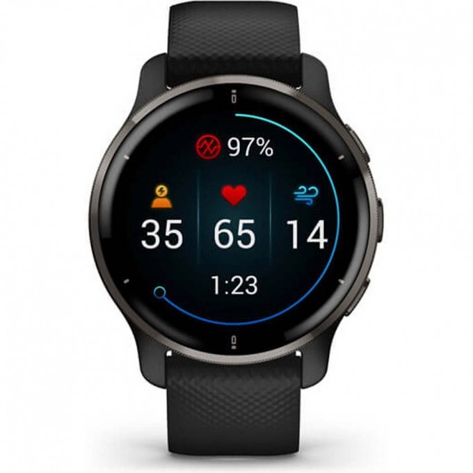 Часы GARMIN VENU черные с серым безелем 010-02173-13 Часы GARMIN VENU черные с серым безелем 010-02173-13