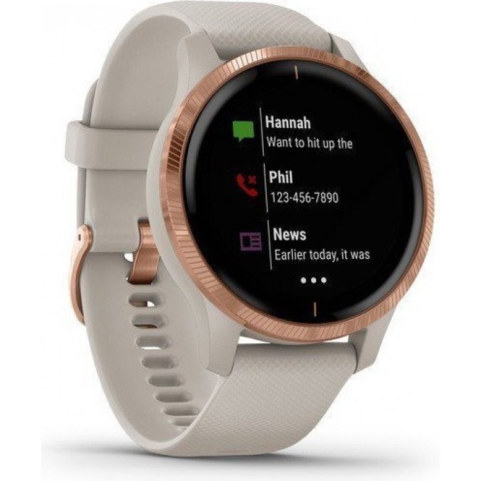 Часы GARMIN VENU песочного цвета с золотистым безелем 010-02173-23 Часы GARMIN VENU песочного цвета с золотистым безелем 010-02173-23