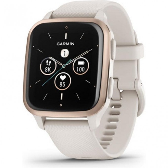 Часы GARMIN VENU SQ 2 – MUSIC EDITION PEACH GOLD ALUMINUM BEZEL WITH IVORY CASE AND SILICONE BAND 010-02700-11 Часы GARMIN VENU SQ 2 – MUSIC EDITION PEACH GOLD ALUMINUM BEZEL WITH IVORY CASE AND SILICONE BAND 010-02700-11