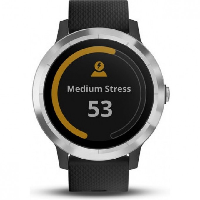 Часы GARMIN VIVOACTIVE 3 серебристые с черным ремешком 010-01769-02 Часы GARMIN VIVOACTIVE 3 серебристые с черным ремешком 010-01769-02