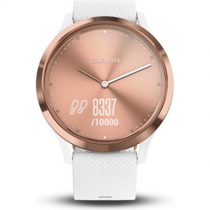 Часы GARMIN VIVOMOVE HR розовое золото с белым ремешком 010-01850-22 Часы GARMIN VIVOMOVE HR розовое золото с белым ремешком 010-01850-22
