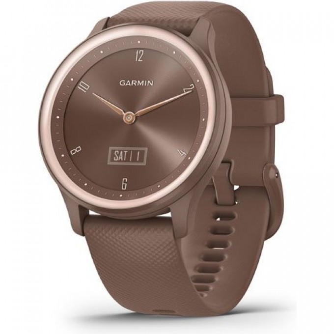Часы GARMIN VIVOMOVE SPORT цвета кокоса, золотистый безель, с силиконовым ремешком 010-02566-02 Часы GARMIN VIVOMOVE SPORT цвета кокоса, золотистый безель, с силиконовым ремешком 010-02566-02
