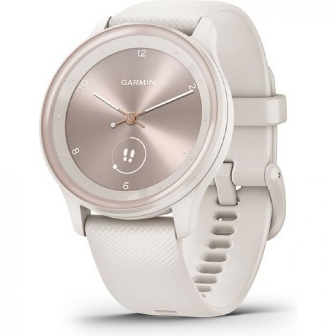 Часы GARMIN VIVOMOVE SPORT цвета слоновой кости, безель цвета персикового золота, силиконовый ремешок 010-02566-01 Часы GARMIN VIVOMOVE SPORT цвета слоновой кости, безель цвета персикового золота, силиконовый ремешок 010-02566-01
