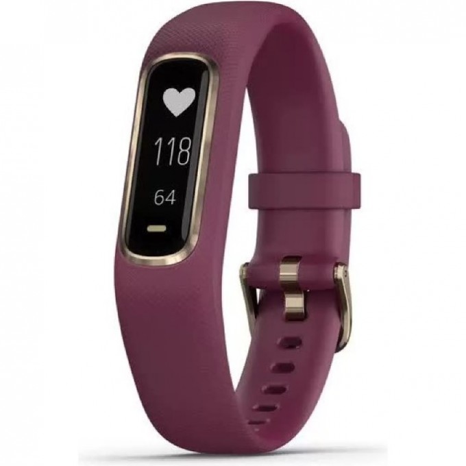 Фитнес-браслет (трекер) GARMIN VIVOSMART 4 бордовые с золотом 010-01995-21 Фитнес-браслет (трекер) GARMIN VIVOSMART 4 бордовые с золотом 010-01995-21