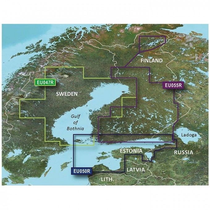 Карта GARMIN Финляндия, Швеция, Ботнический залив g3 Vision VEU047R Карта GARMIN Финляндия, Швеция, Ботнический залив g3 Vision VEU047R