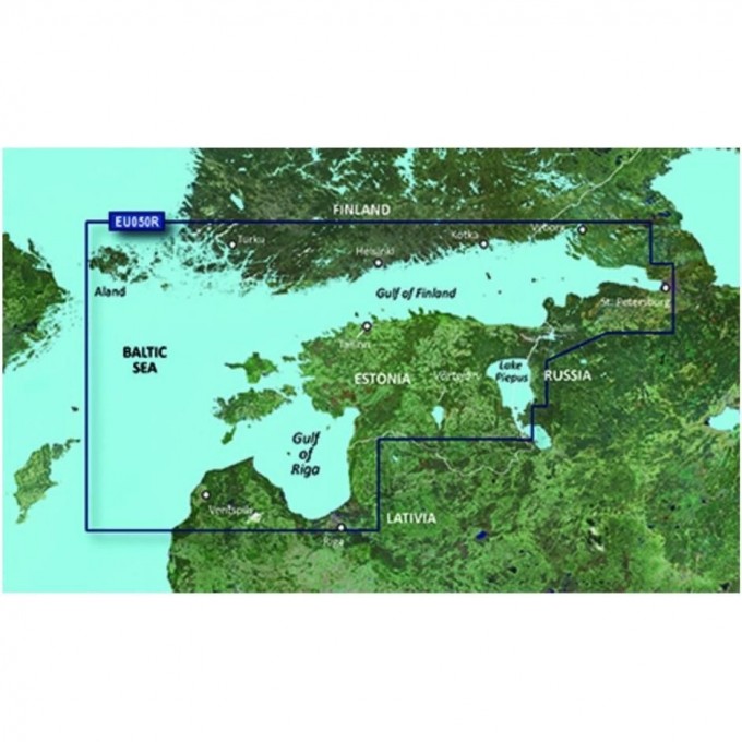 Карта GARMIN Финский и Рижский залив g3 Vision VEU050R Карта GARMIN Финский и Рижский залив g3 Vision VEU050R