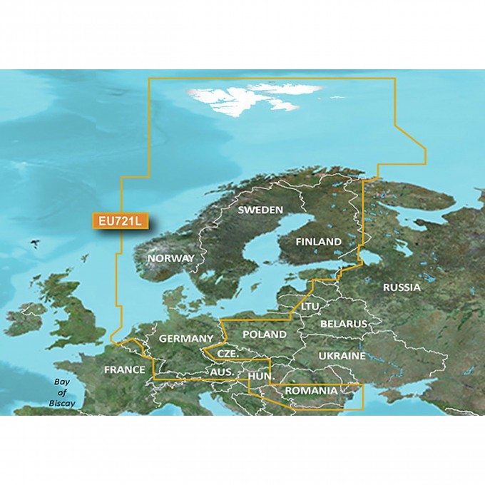 Карта GARMIN Северная Европа g3 Vision VEU721L Карта GARMIN Северная Европа g3 Vision VEU721L