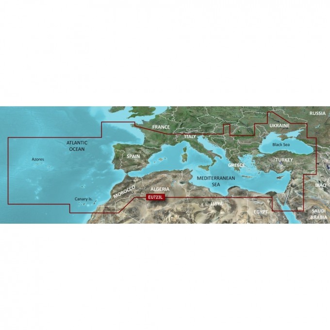 Карта GARMIN Южная Европа g3 Vision VEU723L Карта GARMIN Южная Европа g3 Vision VEU723L