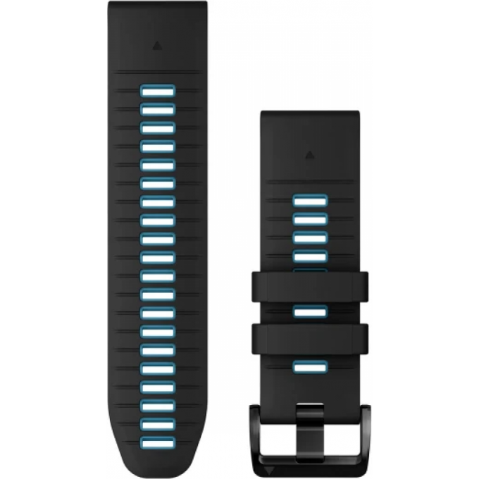 Ремешок для смарт часов GARMIN QUICKFIT 26 WATCH BANDS BLACK/CIRRUS BLUE SILICONE 11646 Ремешок для смарт часов GARMIN QUICKFIT 26 WATCH BANDS BLACK/CIRRUS BLUE SILICONE 11646