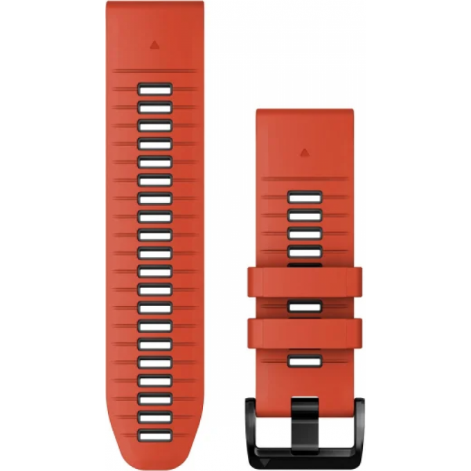 Ремешок для смарт часов GARMIN QUICKFIT 26 WATCH BANDS FLAME RED/GRAPHITE SILICONE 11645 Ремешок для смарт часов GARMIN QUICKFIT 26 WATCH BANDS FLAME RED/GRAPHITE SILICONE 11645