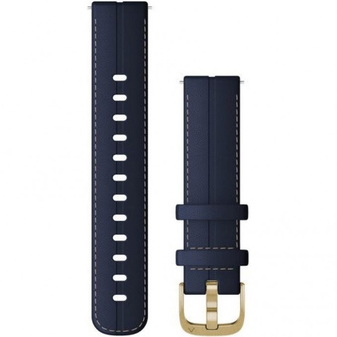 Ремешок GARMIN QUICK RELEASE BAND 18MM NAVY LEATHER/LIGHT GOLD 10574 Ремешок GARMIN QUICK RELEASE BAND 18MM NAVY LEATHER/LIGHT GOLD 10574