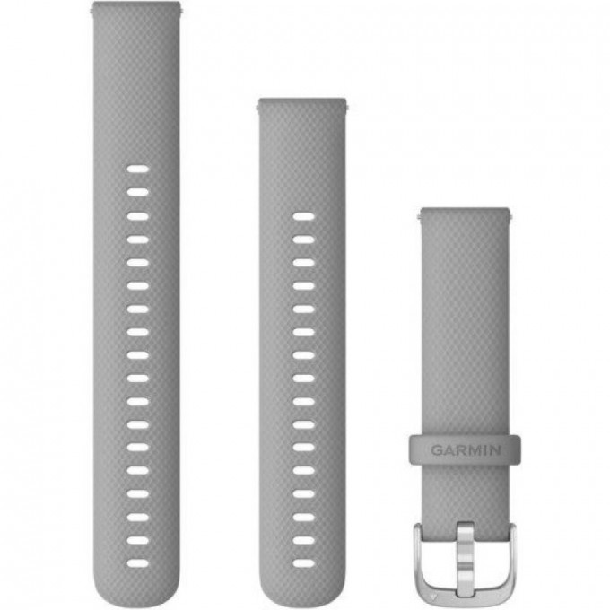 Ремешок GARMIN QUICK RELEASE BAND 18MM POWDER GRAY/SILVER 10493 Ремешок GARMIN QUICK RELEASE BAND 18MM POWDER GRAY/SILVER 10493