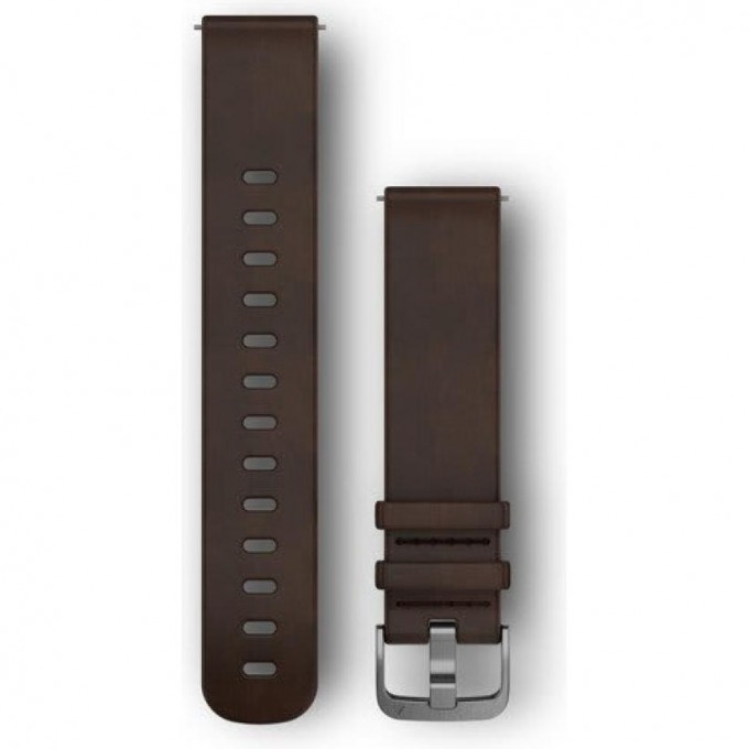 Ремешок GARMIN QUICK RELEASE BAND 20MM DARK BROWN LEATHER/SILVER 10083 Ремешок GARMIN QUICK RELEASE BAND 20MM DARK BROWN LEATHER/SILVER 10083