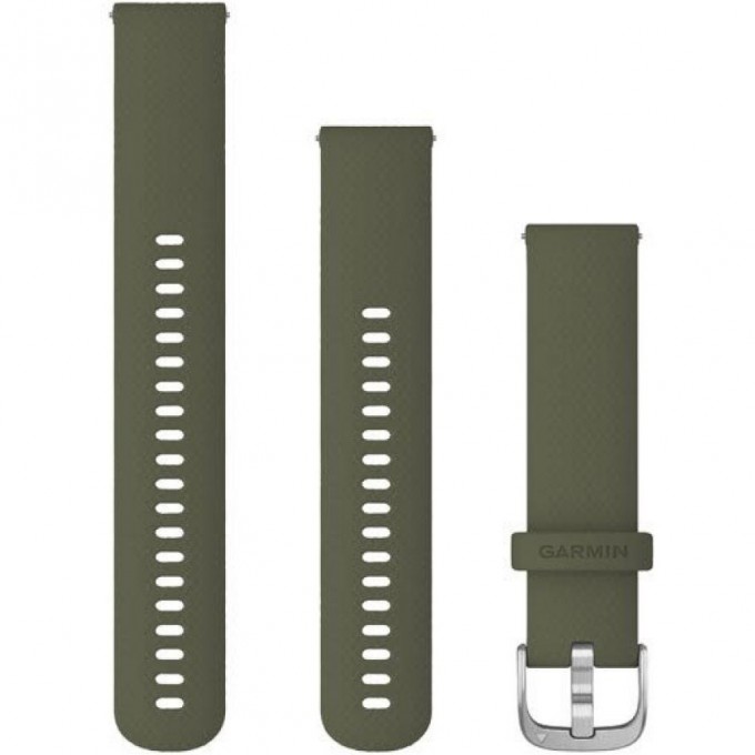 Ремешок GARMIN QUICK RELEASE BAND 20MM MOSS/SILVER 10532 Ремешок GARMIN QUICK RELEASE BAND 20MM MOSS/SILVER 10532