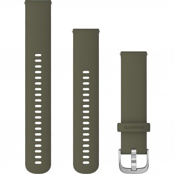 Ремешок GARMIN QUICK RELEASE BAND 20MM MOSS/STAINLESS / TWO SIZES INCLUDED Ремешок GARMIN QUICK RELEASE BAND 20MM MOSS/STAINLESS / TWO SIZES INCLUDED
