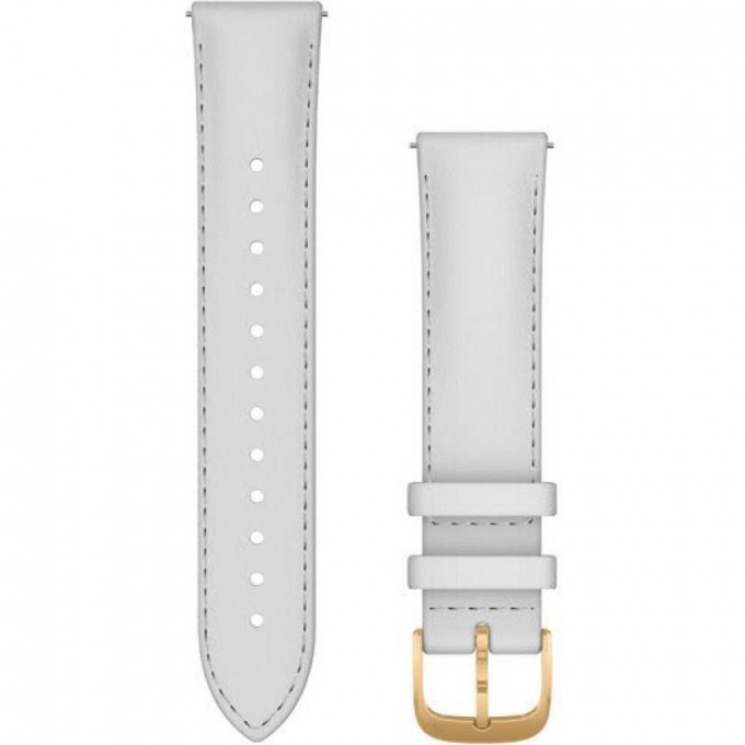 Ремешок GARMIN QUICK RELEASE BAND 20MM WHITE ITALIAN LEATHER/24K GOLD PVD 10572 Ремешок GARMIN QUICK RELEASE BAND 20MM WHITE ITALIAN LEATHER/24K GOLD PVD 10572