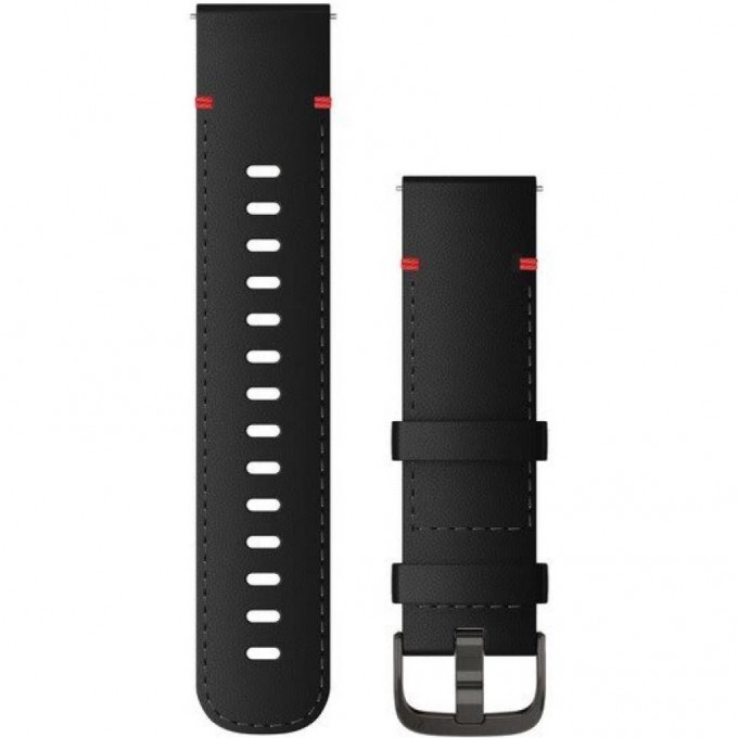 Ремешок GARMIN QUICK RELEASE BAND 22MM BLACK LEATHER/SLATE 10591 Ремешок GARMIN QUICK RELEASE BAND 22MM BLACK LEATHER/SLATE 10591