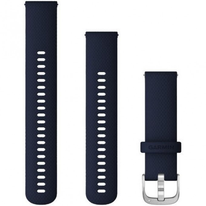Ремешок GARMIN QUICK RELEASE BAND 22MM MIDNIGHT BLUE/SILVER 10589 Ремешок GARMIN QUICK RELEASE BAND 22MM MIDNIGHT BLUE/SILVER 10589