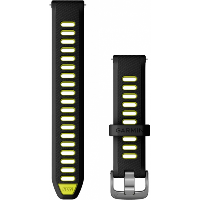 Ремешок GARMIN QUICK RELEASE BANDS (18 MM) BLACK/AMP YELLOW WITH SLATE HARDWARE 11651 Ремешок GARMIN QUICK RELEASE BANDS (18 MM) BLACK/AMP YELLOW WITH SLATE HARDWARE 11651