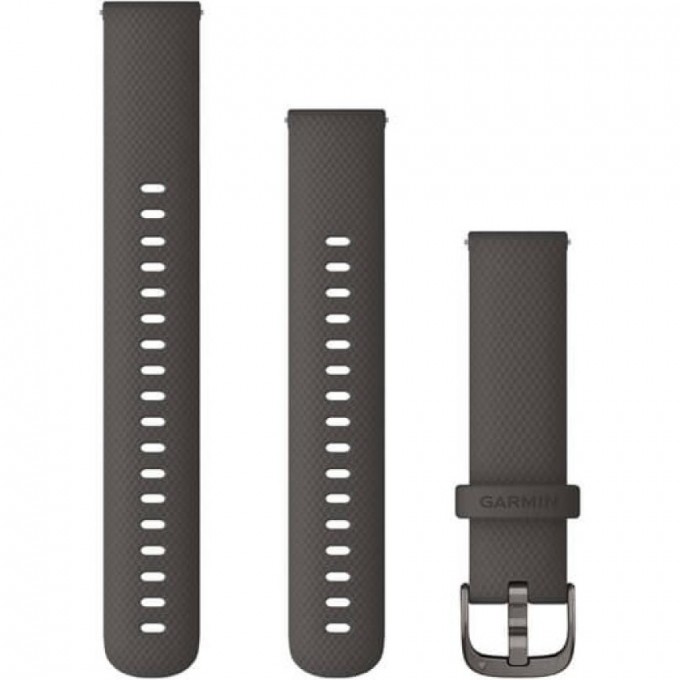 Ремешок GARMIN QUICK RELEASE BANDS (18 MM) GRAPHITE WITH SLATE HARDWARE 11653 Ремешок GARMIN QUICK RELEASE BANDS (18 MM) GRAPHITE WITH SLATE HARDWARE 11653