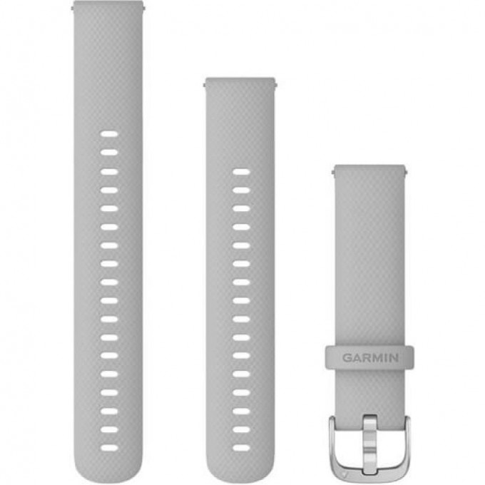 Ремешок GARMIN QUICK RELEASE BANDS (18 MM) MIST GREY WITH SILVER HARDWARE 11654 Ремешок GARMIN QUICK RELEASE BANDS (18 MM) MIST GREY WITH SILVER HARDWARE 11654