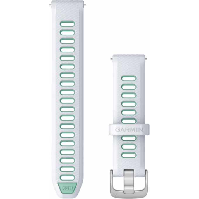 Ремешок GARMIN QUICK RELEASE BANDS (18 MM) WHITESTONE/TIDAL BLUE WITH SILVER HARDWARE 11656 Ремешок GARMIN QUICK RELEASE BANDS (18 MM) WHITESTONE/TIDAL BLUE WITH SILVER HARDWARE 11656