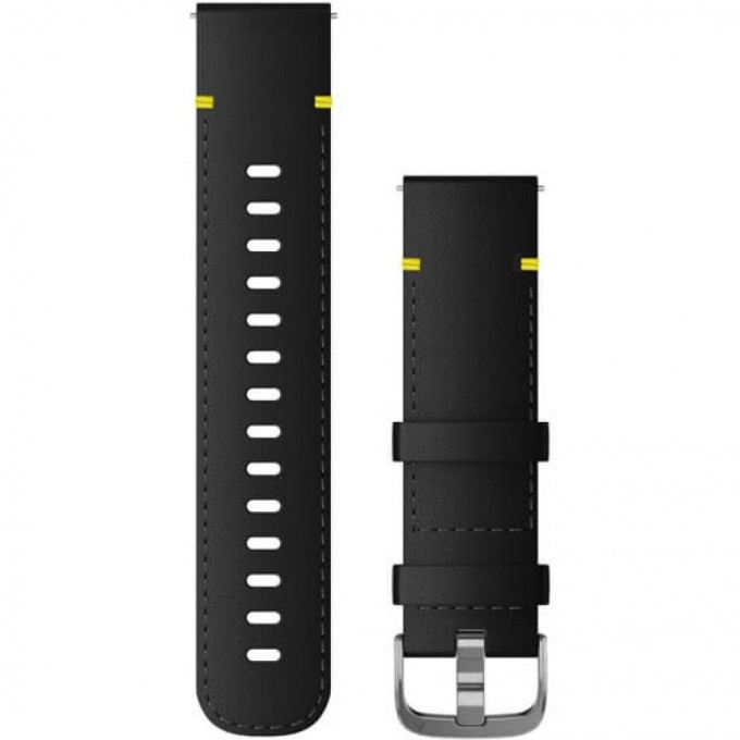 Ремешок GARMIN QUICK RELEASE BANDS (20 MM) GARMIN QUICK RELEASE BANDS (20 MM) BLACK LEATHER WITH SILVER HARDWARE 11663 Ремешок GARMIN QUICK RELEASE BANDS (20 MM) GARMIN QUICK RELEASE BANDS (20 MM) BLACK LEATHER WITH SILVER HARDWARE 11663