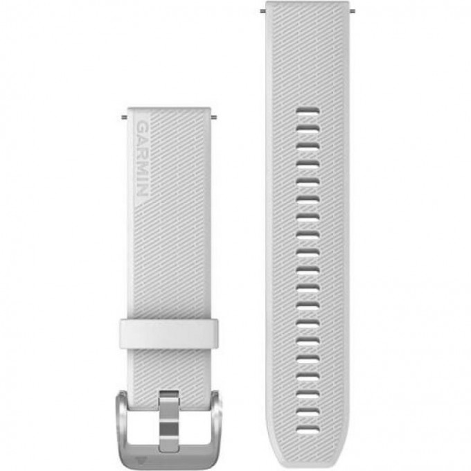 Ремешок GARMIN QUICK RELEASE BANDS (20 MM) WHITE WITH POLISHED SILVER HARDWARE 11667 Ремешок GARMIN QUICK RELEASE BANDS (20 MM) WHITE WITH POLISHED SILVER HARDWARE 11667